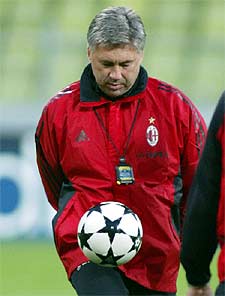 Carlo Ancelotti, técnico del Milan.