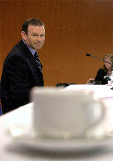 El  lehendakari , Juan José Ibarretxe.