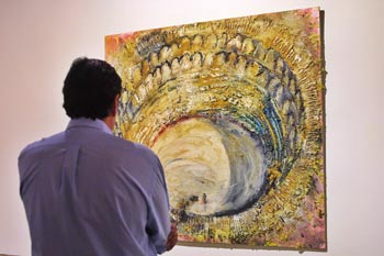  La suerte de varas,  obra de Miquel Barceló que se presenta en la exposición del artista en la Lonja de Palma.