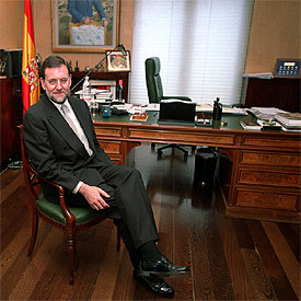 Mariano Rajoy, vicepresidente del Gobierno,  en su despacho.