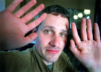 El director de cine Marc Recha, fotografiado el miércoles, momentos después de conocer que su película había sido seleccionada para Cannes.