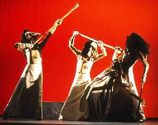 Un momento de la representación de 'El público', a cargo de Atalaya.