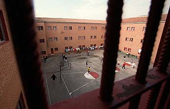 Vista de uno de los patios de la prisión de El Puerto 1.