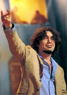 Lichis, el cantante de La Cabra Mecánica.