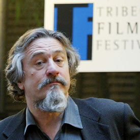 Robert de Niro, el segundo actor más votado del sondeo de Channel 4, ayer, durante la conferencia de apertura del festival de cine Tribeca, en Nueva York.