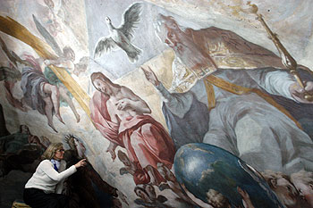 Restaurados los frescos de la Basílica de Valencia