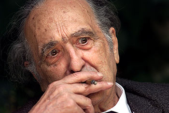 El escritor Rafael Sánchez Ferlosio, ayer en Barcelona.