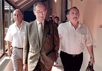 Pascual Estevill, el día que fue a declarar al Tribunal Superior de Justicia de Cataluña.