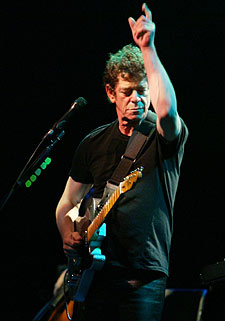 Lou Reed, durante su actuación en Salamanca.