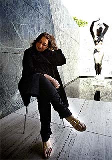 Zaha Hadid, ayer en Barcelona.
