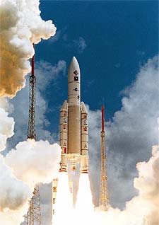 Lanzamiento del  Ariane 5  en octubre de 1998.
