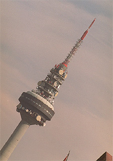 Vista de Torrespaña,  sede de Radio Televisión Española.