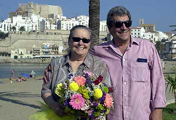 Los veteranos actores María Galiana y Sancho Gracia fueron homenajeados ayer en el Festival de Peñíscola.