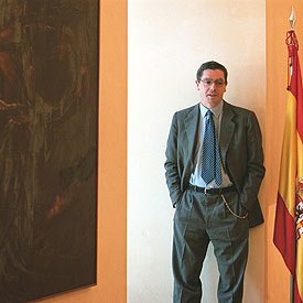 Alberto Ruiz-Gallardón, en las dependencias de la Comunidad de Madrid.