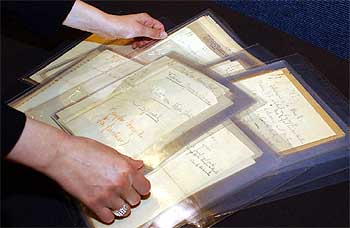 Original de  Poeta en Nueva York,  de Federico García Lorca, subastado ayer en Christie's, de Londres.