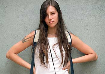 La  rapera  Mala Rodríguez, ayer en Madrid.