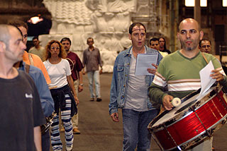 Ensayo de la versión musical de 'Lisístrata', de Aristófanes, adaptada por Carles Santos.