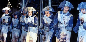 Una escena de la ópera  Pedro el Grande,   dirigida por Dmitri Bertman y Serguéi Stadler. 