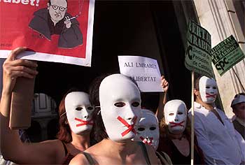 Concentración de solidaridad con Alí Lmrabet