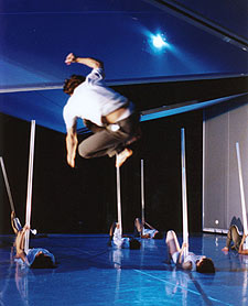 Un momento de  Silent   collisions,   en El Arsenal de Venecia .