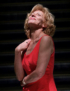 Marisa Paredes tras ser elegida presidenta, ayer en Madrid.