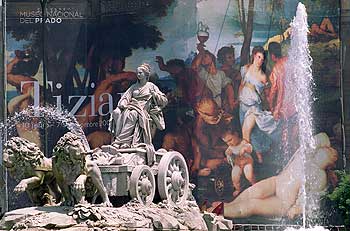 Tiziano escolta a Cibeles con un fastuoso séquito