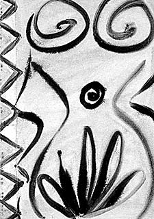 Una página de  Nuevas conversaciones entre el coño y el   carajo,  de Alberti.