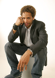 Gary Dourdan, ayer en Madrid.