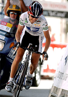 José Antonio Pecharromán, en pleno esfuerzo.