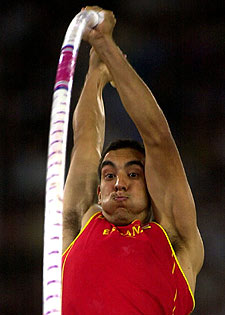 Montxu Miranda, en acción.