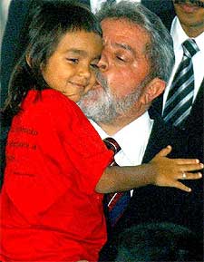 Lula, durante una ceremonia en el palacio de Planalto, en Brasilia, el martes.
