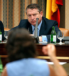 José Antonio Sánchez, ayer en la Comisión de Control de RTVE. rnrn EFE