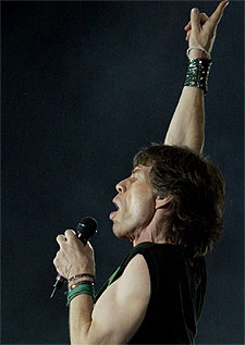 Jagger en otro momento del concierto