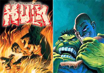 Dos dibujos de  La Masa,  relanzada ahora en cinco números especiales.