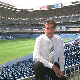 Carlos Queiroz, en el estadio Bernabéu.