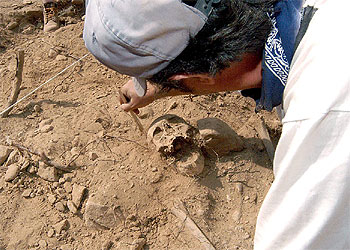 Restos humanos en una fosa de la Guerra Civil en Segovia