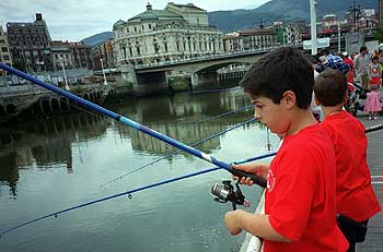 DESCANSO PARA LOS PECES.