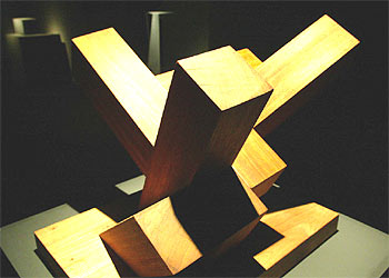 Una de las piezas que se incluye en la exposición  Oteiza, el obre  ro metafísico,   que se presenta en Girona. 