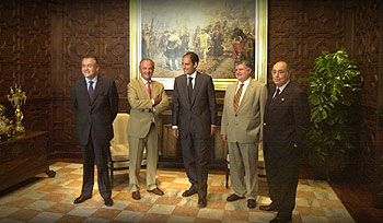 LA PATRONAL VISITA AL PRESIDENTE.