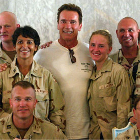 TERMINATOR, CON LAS TROPAS EN BAGDAD.