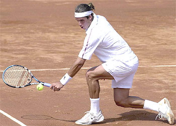 Feliciano López, durante su victoria ante Nadal en la final del Campeonato de España.