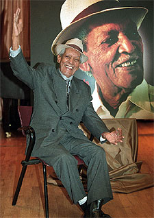 Compay Segundo, en Madrid a finales de 2000.