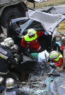 ACCIDENTE MORTAL A LA ENTRADA DE CHINCHÓN.