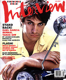 Portada de la revista  Interview. 