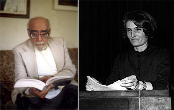 Ramón J. Sender (1901-1982) y Carmen Laforet (1921) se conocieron personalmente en 1965 en Los Ángeles.