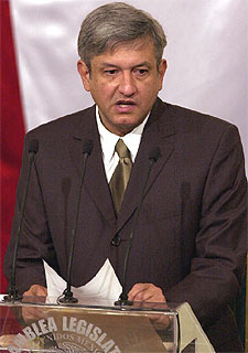 Andrés Manuel López Obrador, alcalde de Ciudad de México.