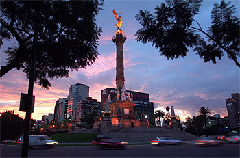 Monumento al Ángel de la Independencia en Ciudad de México.