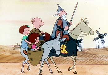 Una imagen de la serie española  Las tres mellizas. 