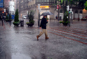 Primeras  tormentas de verano en Euskadi