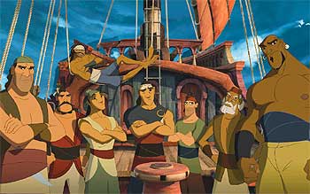 Una escena de  Simbad, la leyenda de los siete mares. 